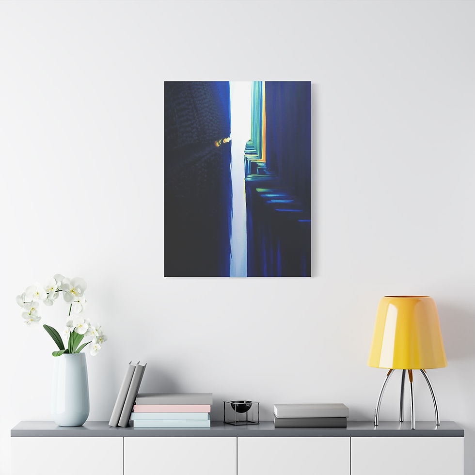 Thumbnail: Happy that we communicate - print on Canvas 