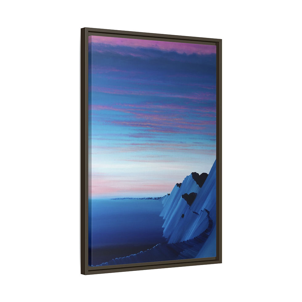 Miniature : Ocean Hearts - Print on Canvas _Framed (3 colors) 