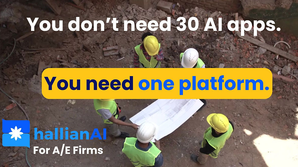 Introducing HallianAI for A/E Firms The Future of AI for Architecture and Engineering Firms