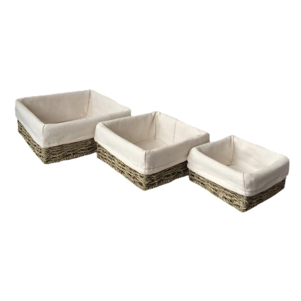 Woven Seagrass Basket Set