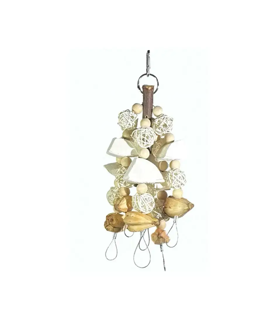 Thumbnail: Bird toy with nuts and wood,parrot toy TheAmazonicaSingapore