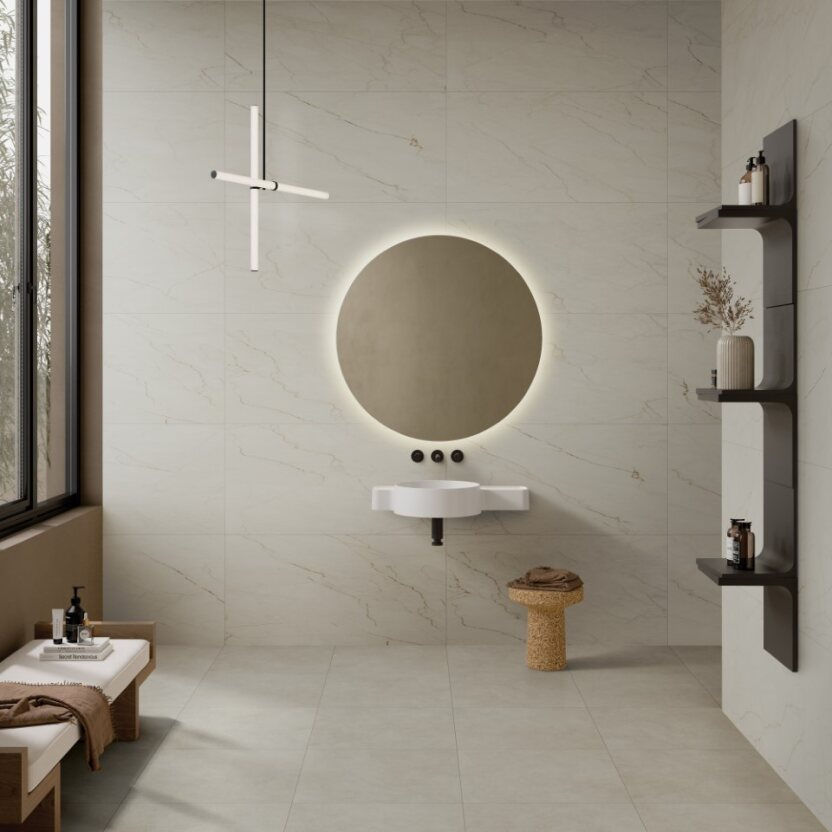Миниатюра: SilkMarble Марфим Кремовый Матовый R9 60x120