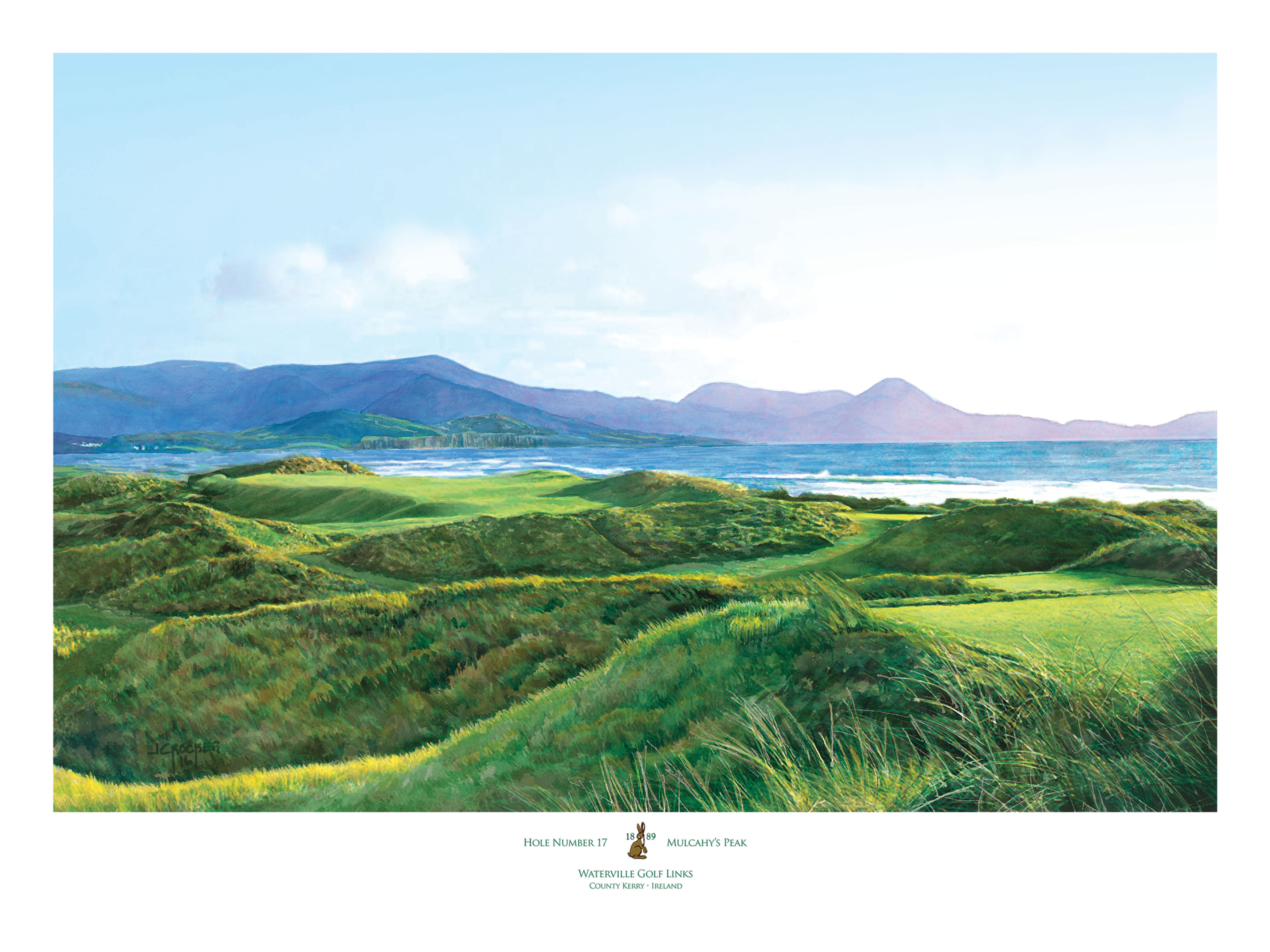 Waterville Hole 17 - Mulcahy's Peak Painting