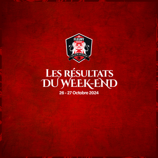 SECTION MASCULINE : Les résultats du 26 et 27 octobre 2024