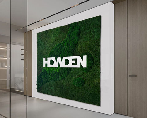 Greenery Moss Logo with Organic Style for the client's office