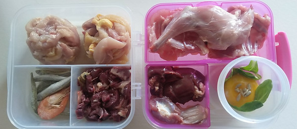 organizzazione del pasto barf