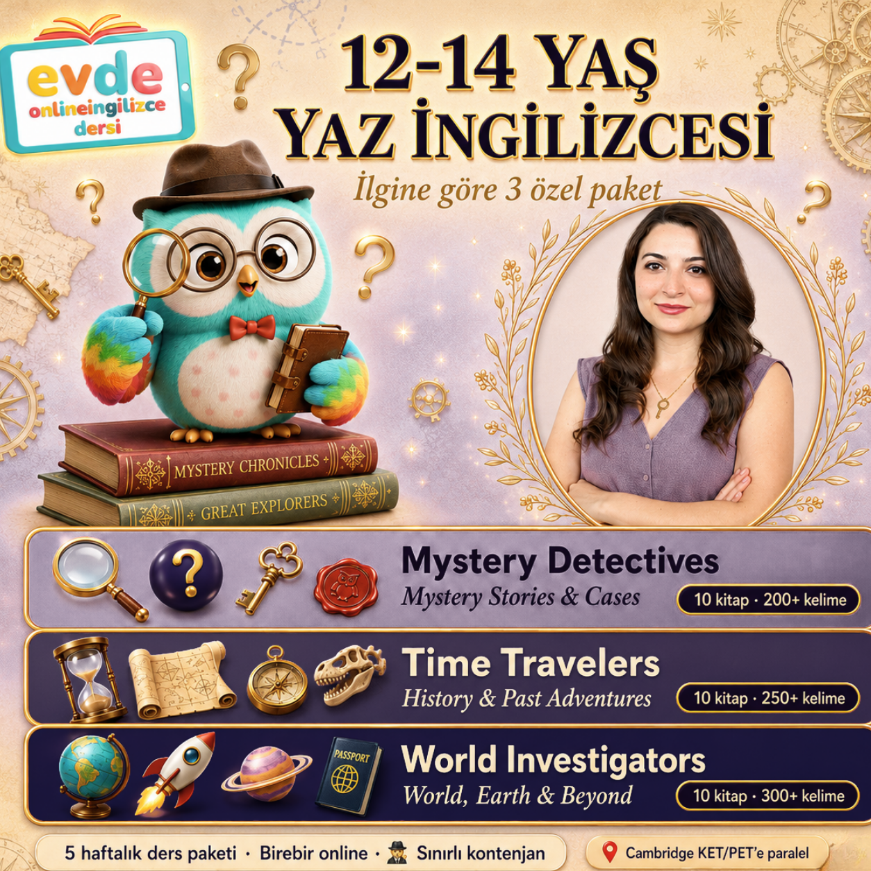 12-14 yaş online İngilizce yaz programı Cambridge KET hazırlık