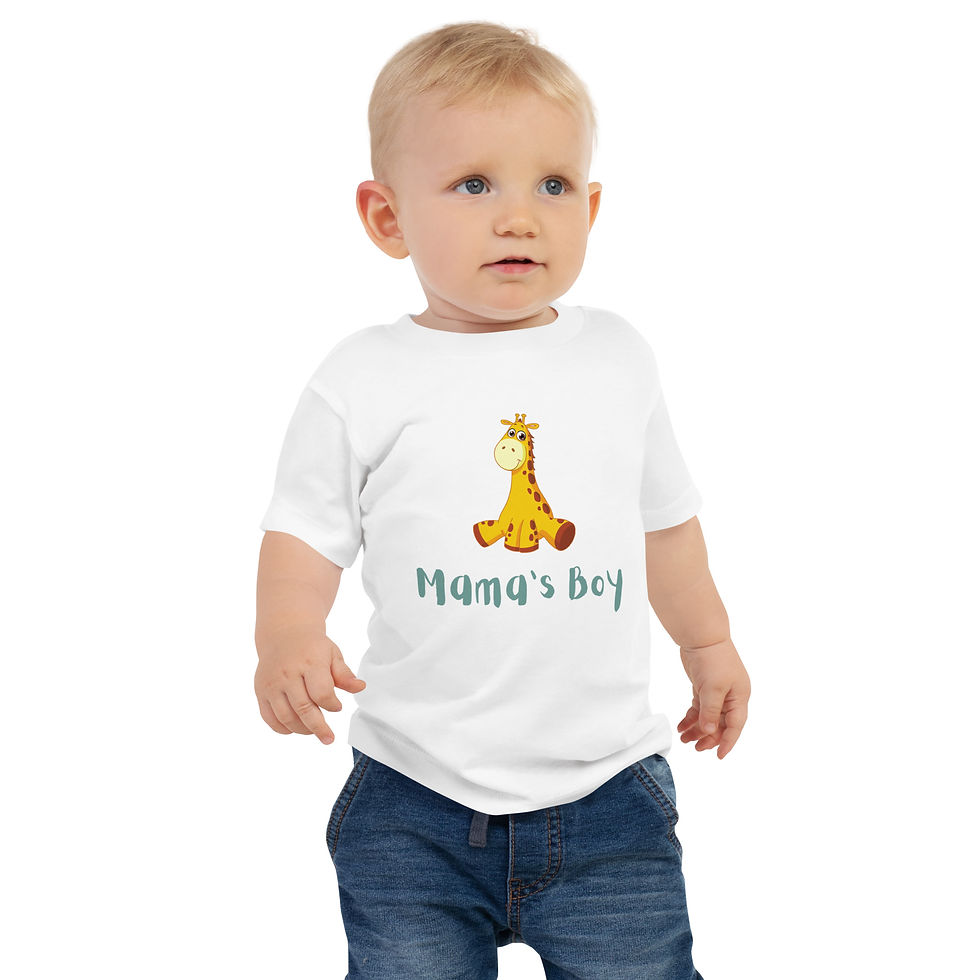 Thumbnail: "Mama's Boy" Baby Jersey Short Sleeve Tee