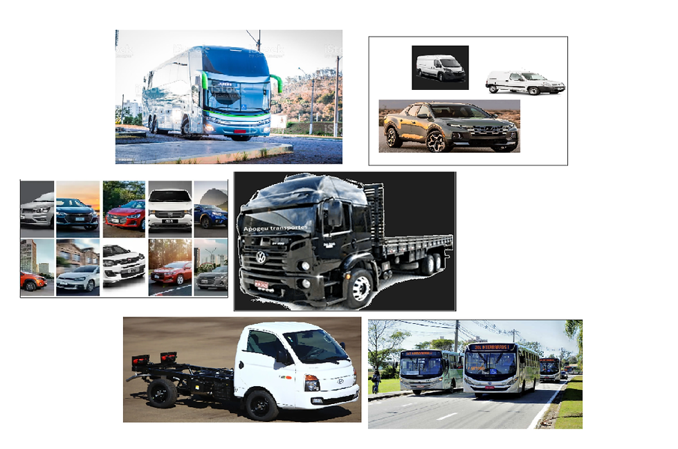 OS TIPOS DE VEÍCULOS MAIS PRODUZIDOS, UTILIZADOS E EXPORTADOS NO BRASIL