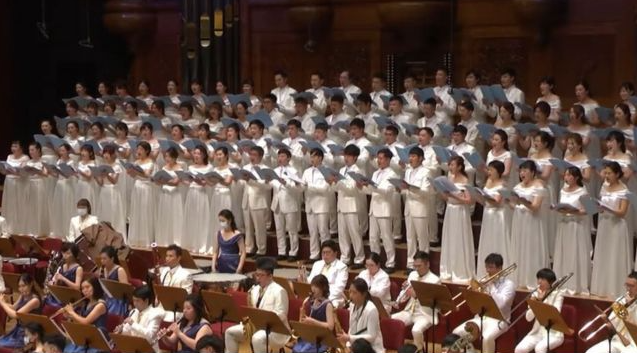 Christian Gospel Mission renowned Symphony Orchestra performing in Taiwan.