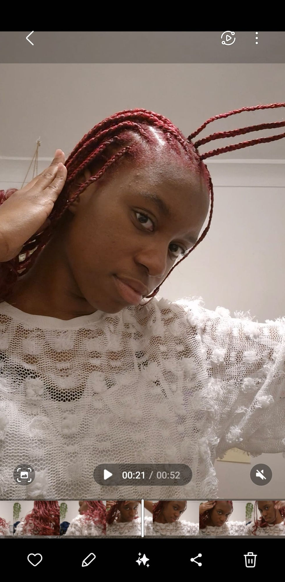 Shoulder length french curl flip over braids
