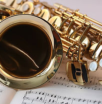 Golden Saxophone Closeup