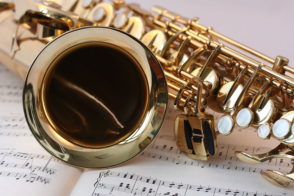 Golden Saxophone Closeup