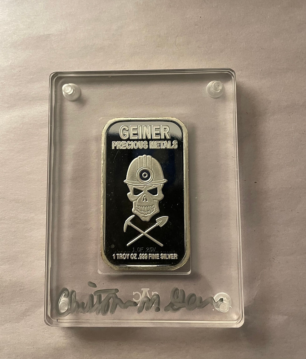 Thumbnail: Christmas Memories Gem Tree 1 oz silver bar Serial #1/25