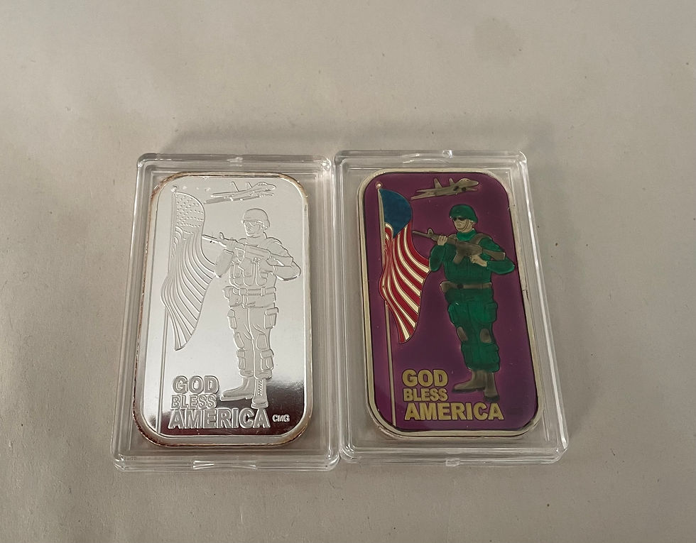Thumbnail: 2017 God Bless America 2 pc silver set Serial #01