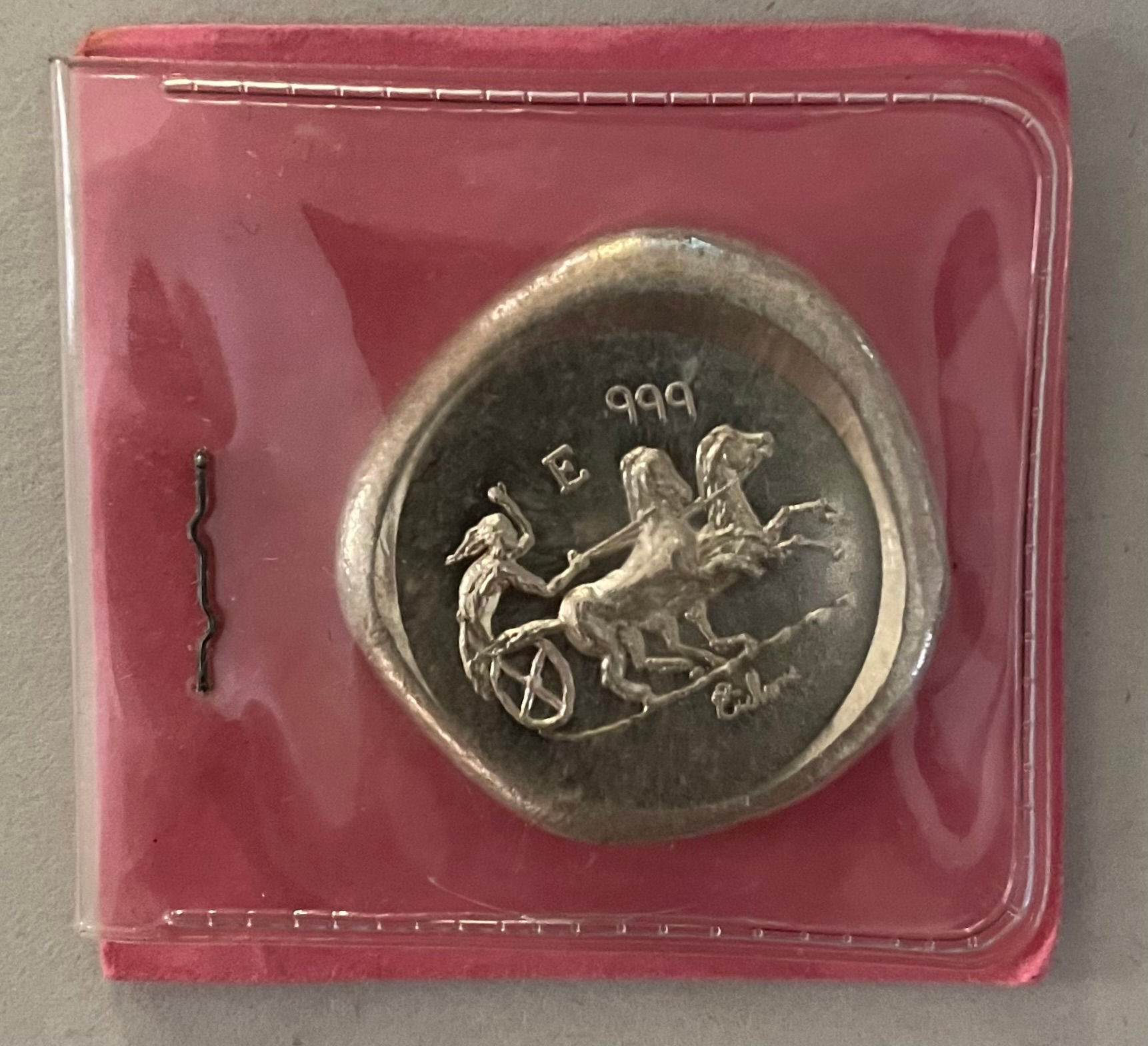 Vintage Chariot 1 oz silver Anaheim Metals