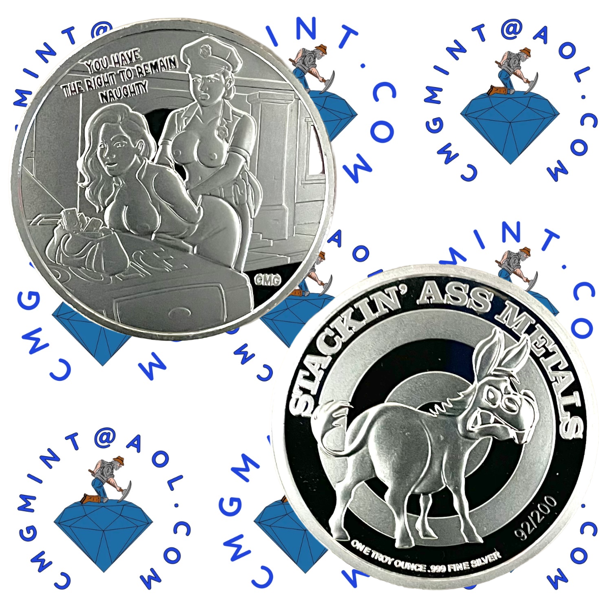 2026 Right to Remain Naughty Prooflike Silver Medallion