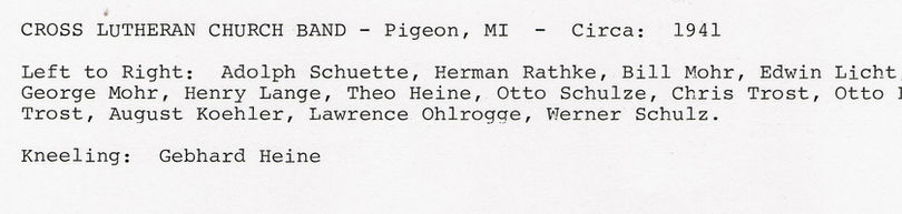 Church Band Names  1941