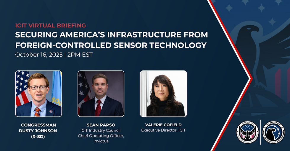 Securing America’s Infrastructure from Foreign-Controlled Sensor Technology 
