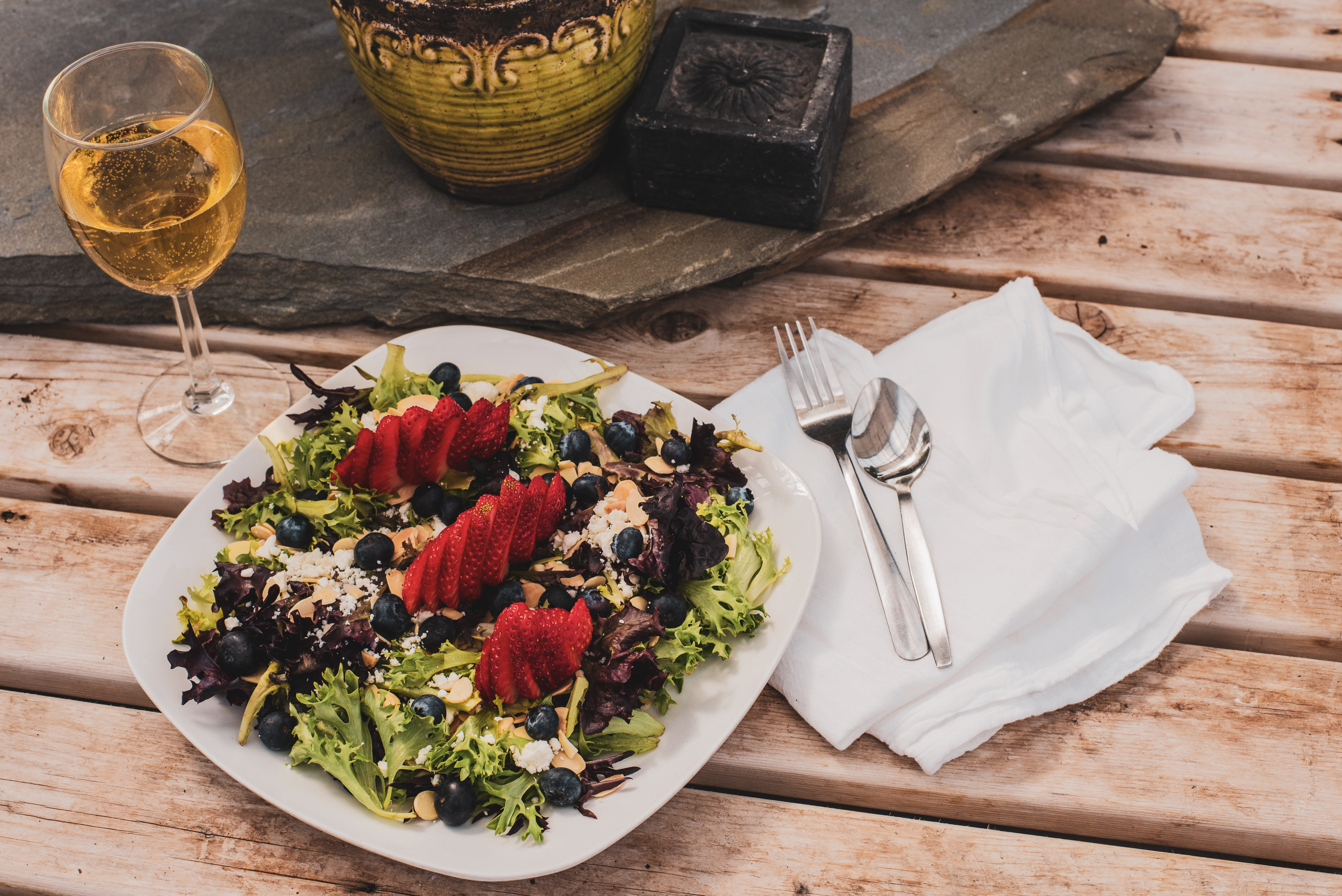 Arranged Food and Objects