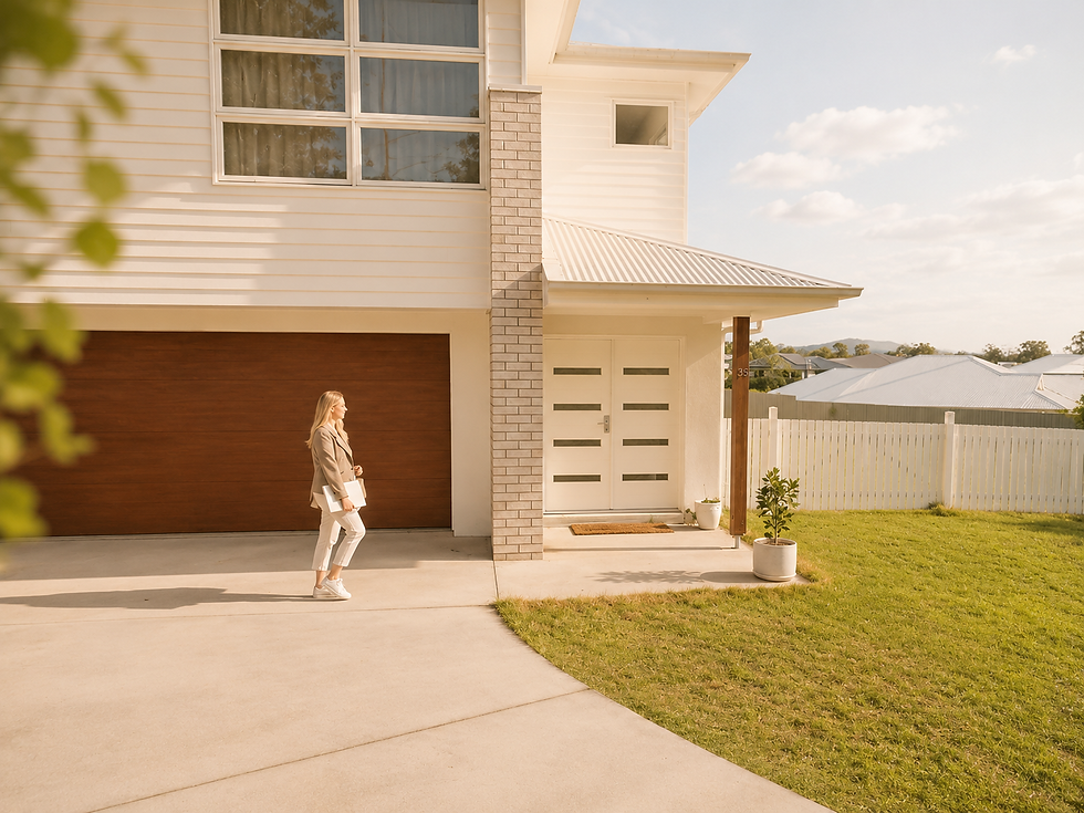 Kate, mobile occupational therapist arriving at a client's home for a session.