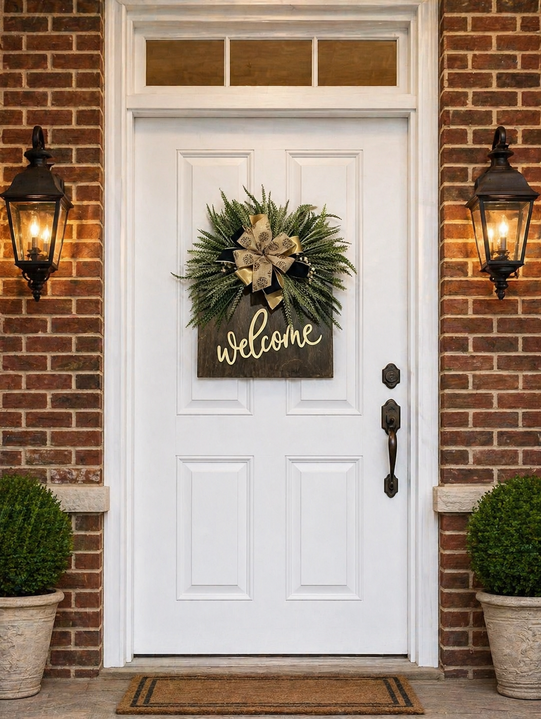 Rustic Luxe Welcome Door Hanger