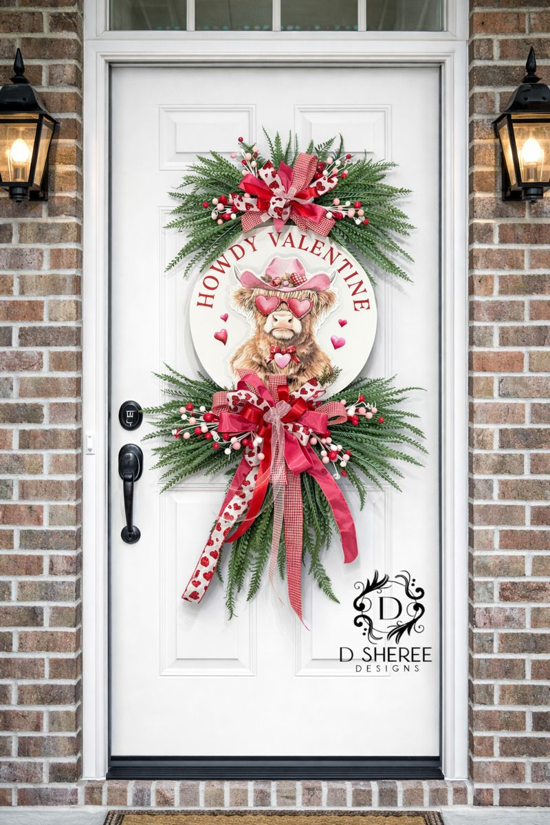 Howdy Valentine Door Hanger - 16"