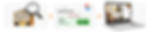 Zoom in glass on the hotel, price discounts on the website, and laptop with hotel booking page with room images. Book a topic.