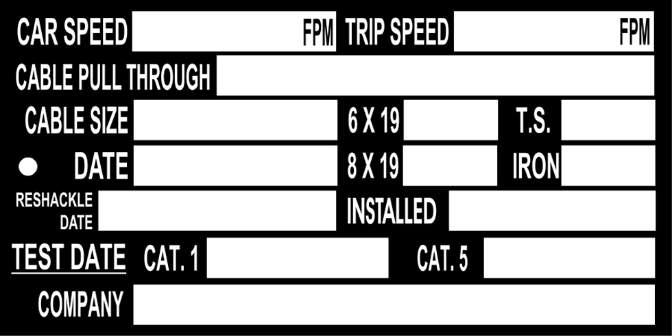 CAT 1 5 Test Tag #C-D