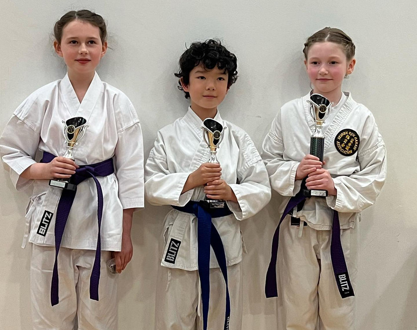 Eleanor Julen and Olivia Kata U16 Green Blue and Purple belts 2023.jpg