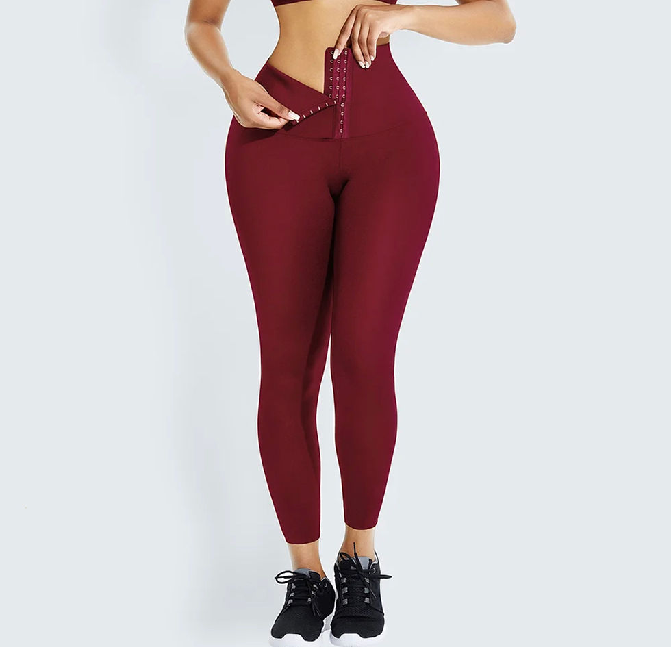 Thumbnail: High Waist Shaper Leggings  With Tummy Control