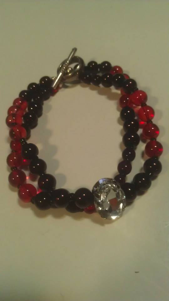 Red and Black Twist Bracelet