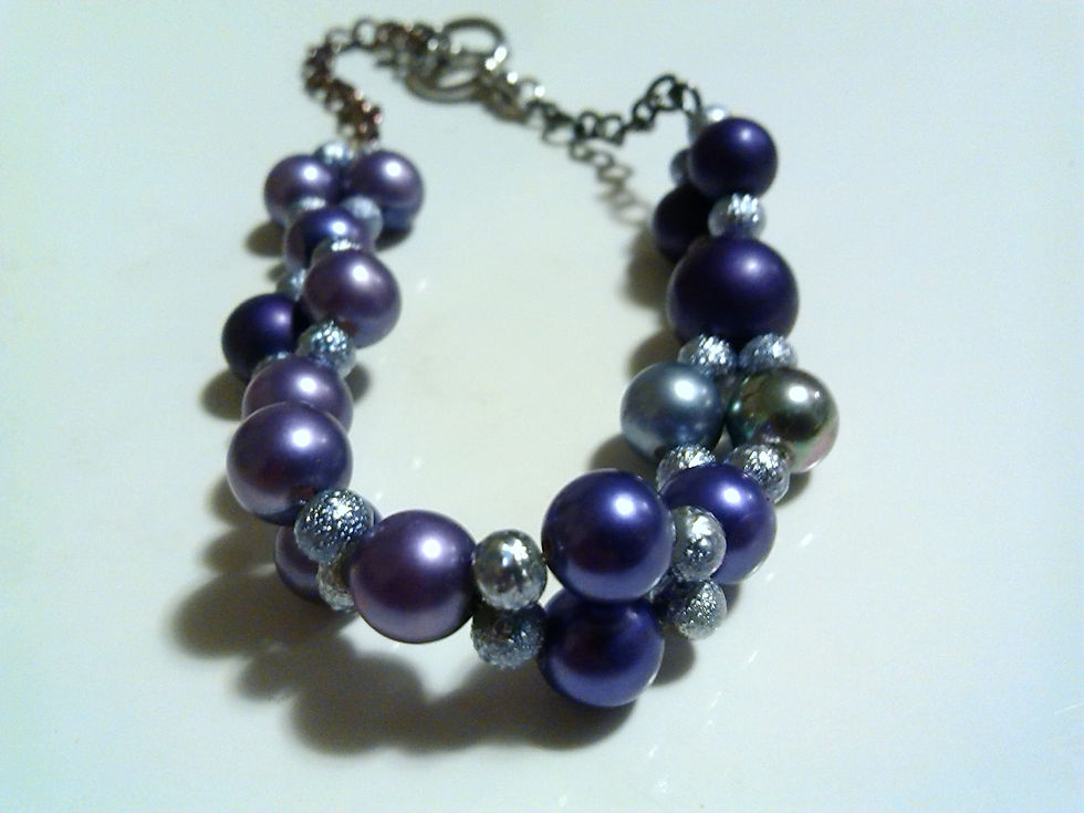 Thumbnail: Purple Twist Bracelet w/ Clasp