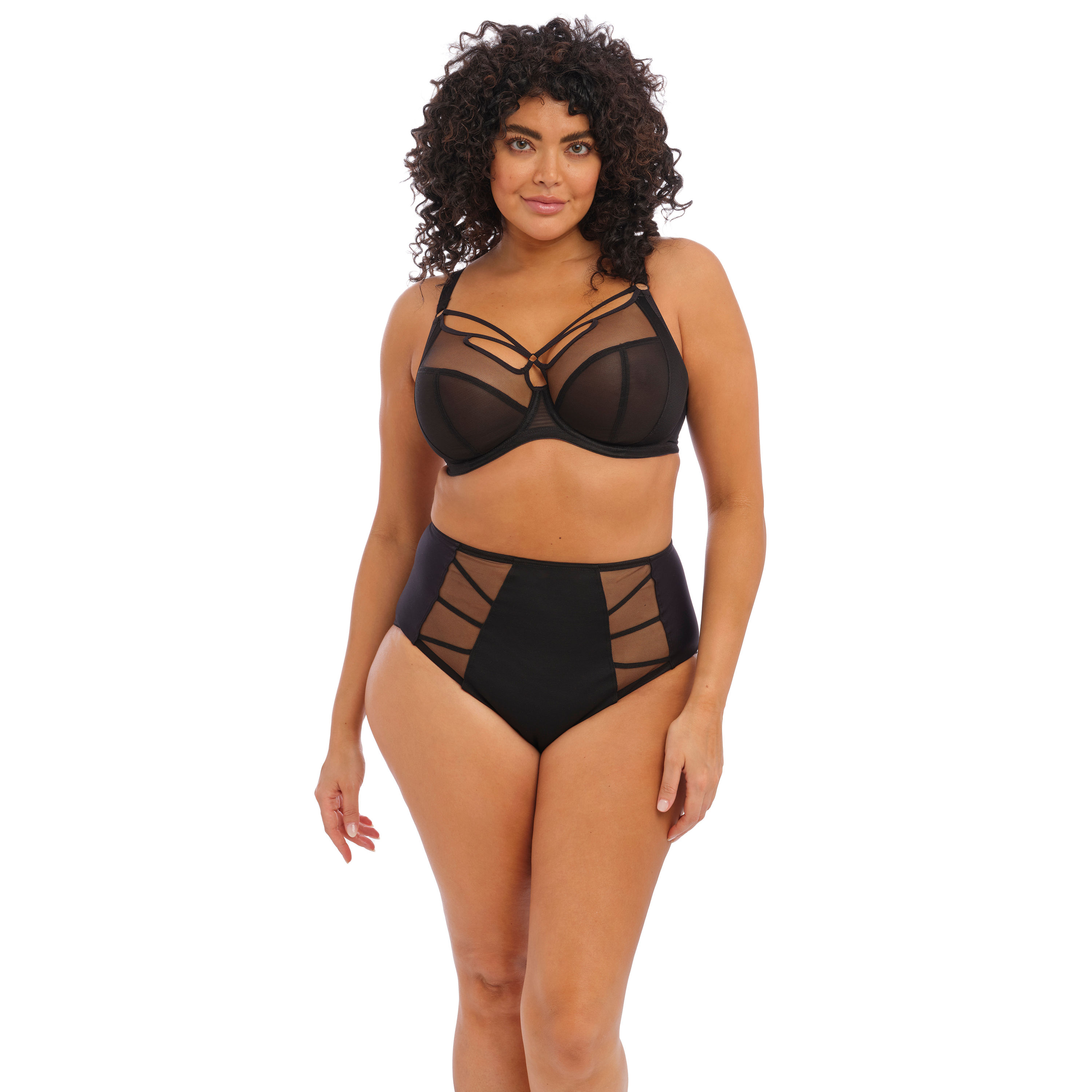 Elomi Sachi Plunge Bra Black Underwire