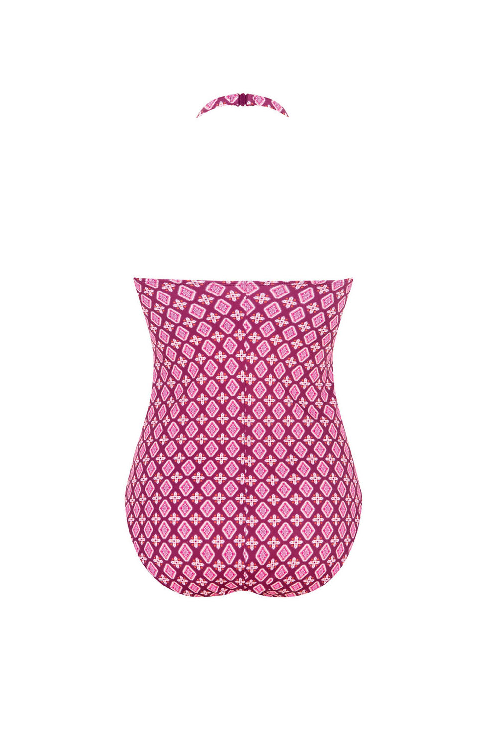 Thumbnail: Amoena Boho Vibes One-Piece High Neck Swimsuit - Berry Sorbet/Print