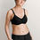 Thumbnail: Amoena Lara Non Underwired Padded Soft Mastectomy Bra Black 0675