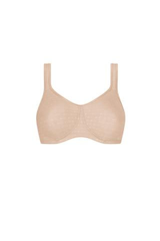 Thumbnail: Amoena Tiana Non-wired Mastectomy Bra - Sand 44809