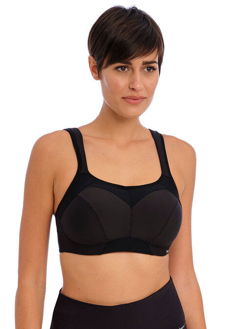 Thumbnail: Freya High-Octane Black Underwired Sports Bra