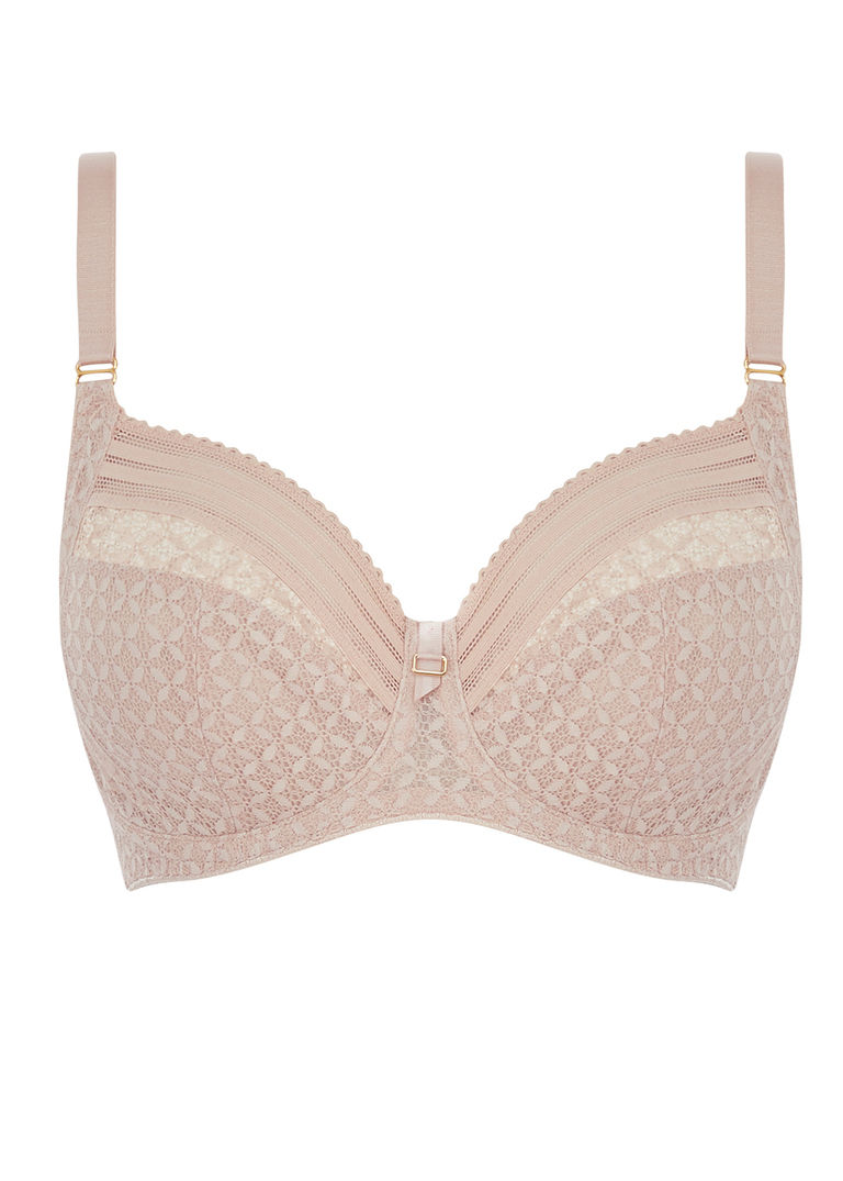 Thumbnail: Freya Viva Lace Beige Underwired Side Support Bra