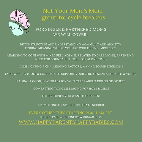 Virtual new parenting class for couples- postpartum mental health and family boundaries