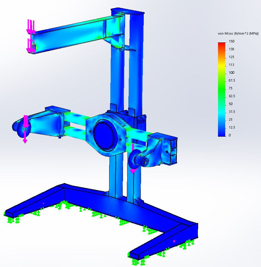 Mechanical engineering and design FEA analysis structural