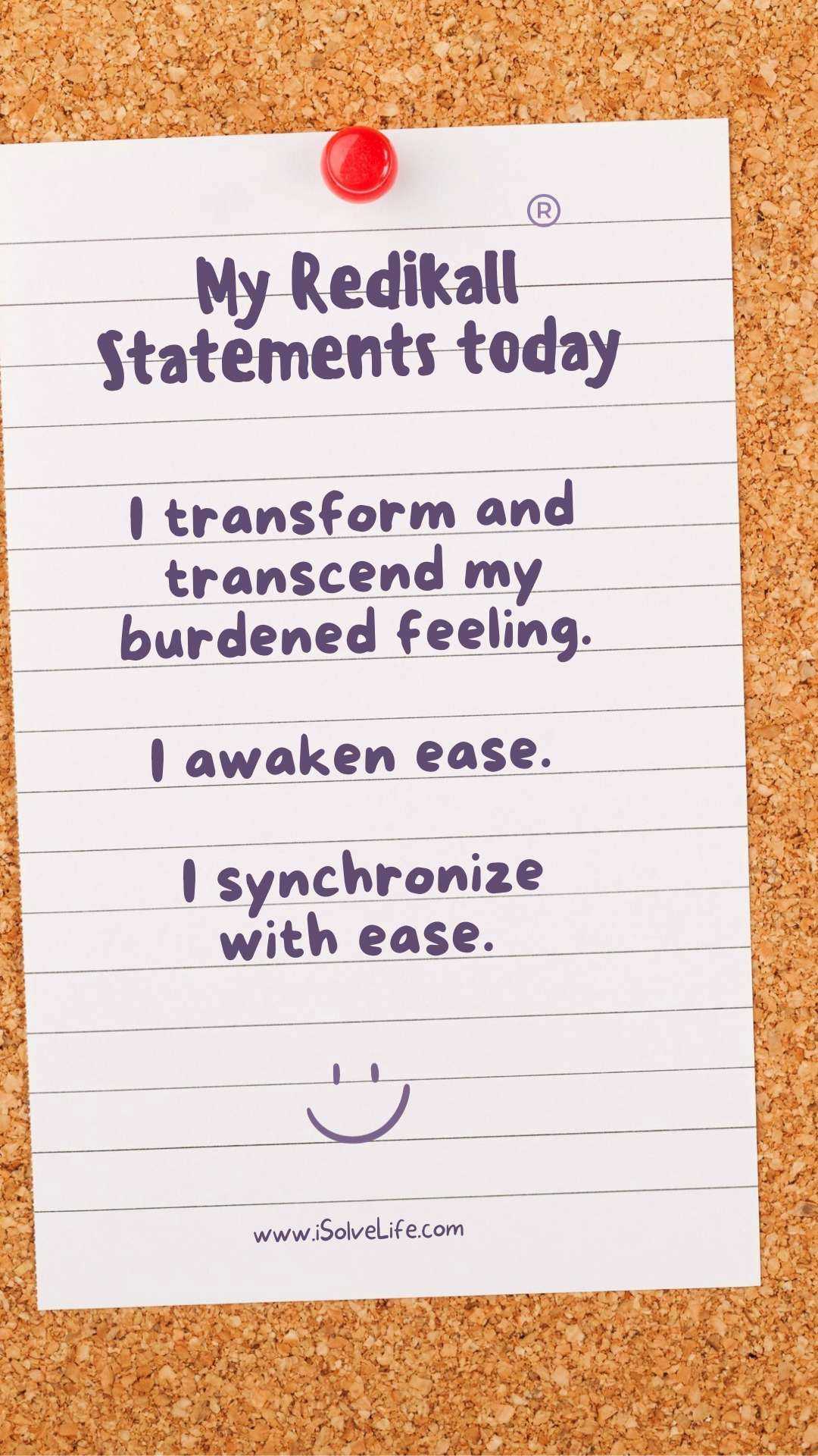 Be at ease_ Your Redikall Statements for today