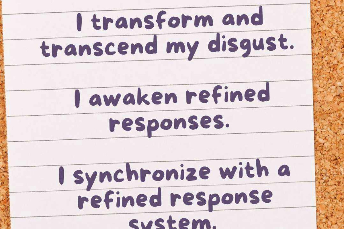 How to transform disgust?