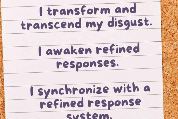 How to transform disgust?