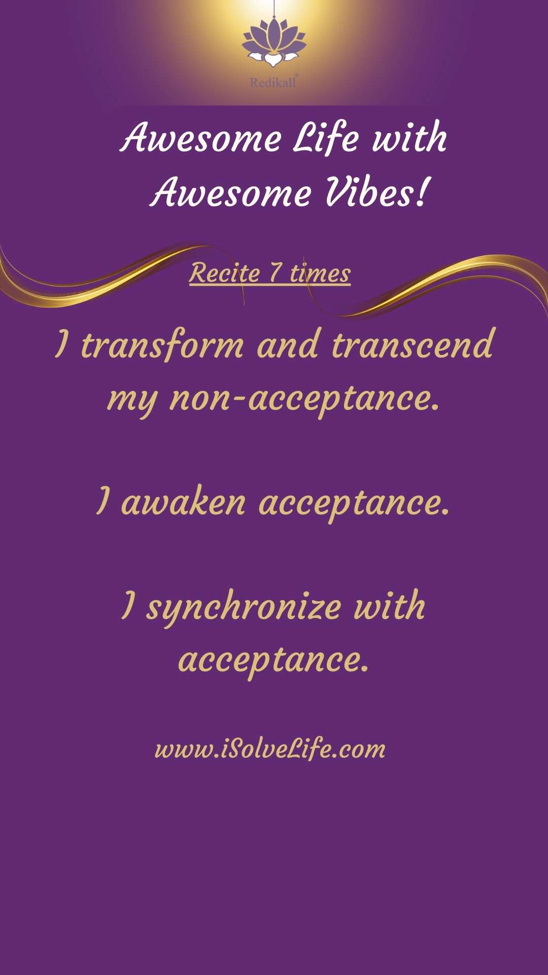 Redikall helps you synchronize with the spirit of acceptance.