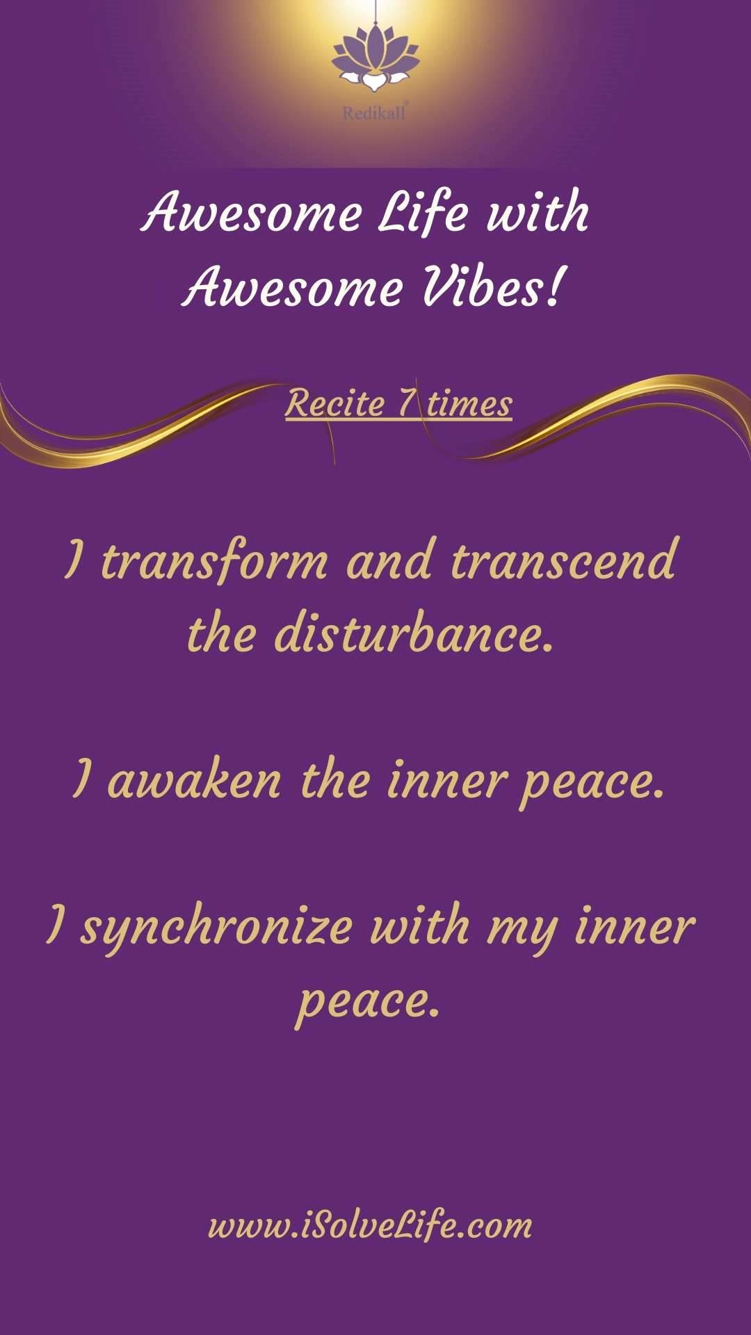 Synchronize with inner peace