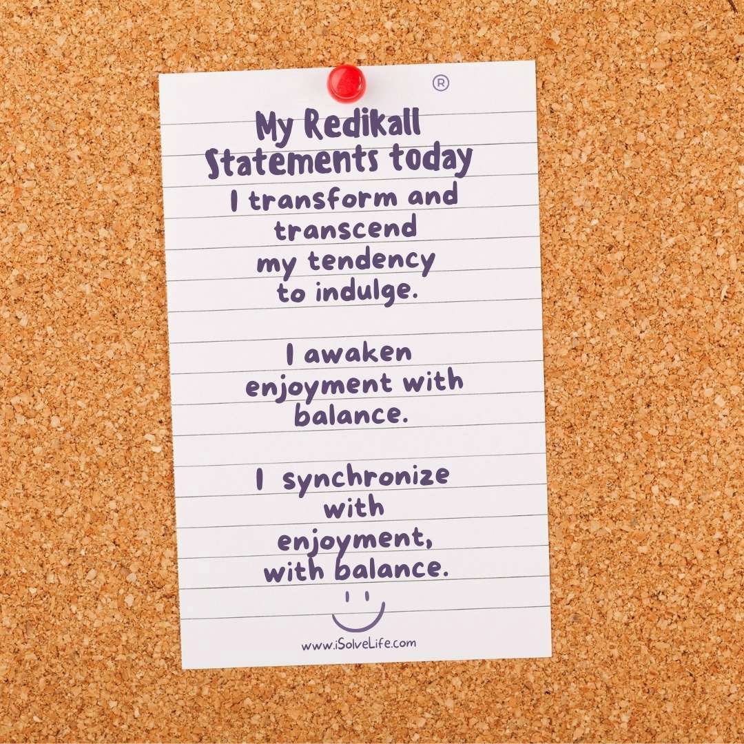 Redikall helps you to restore enjoyment with balance.