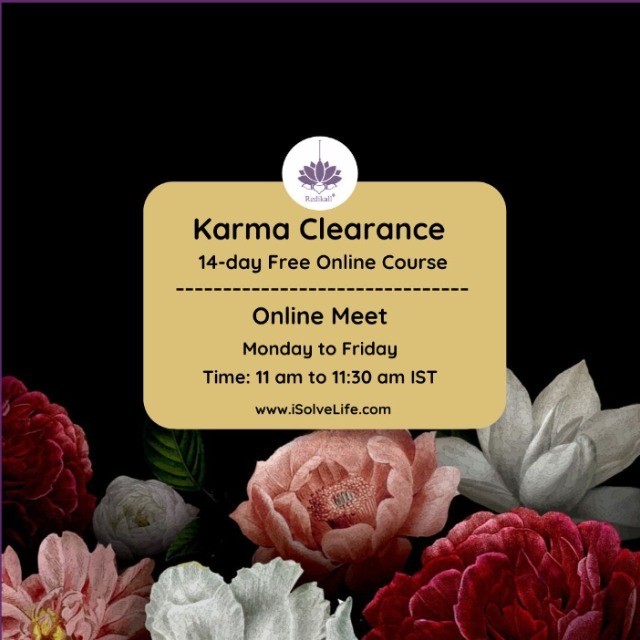 Karma Clearance - 14 Day Online Course - 15th Dec