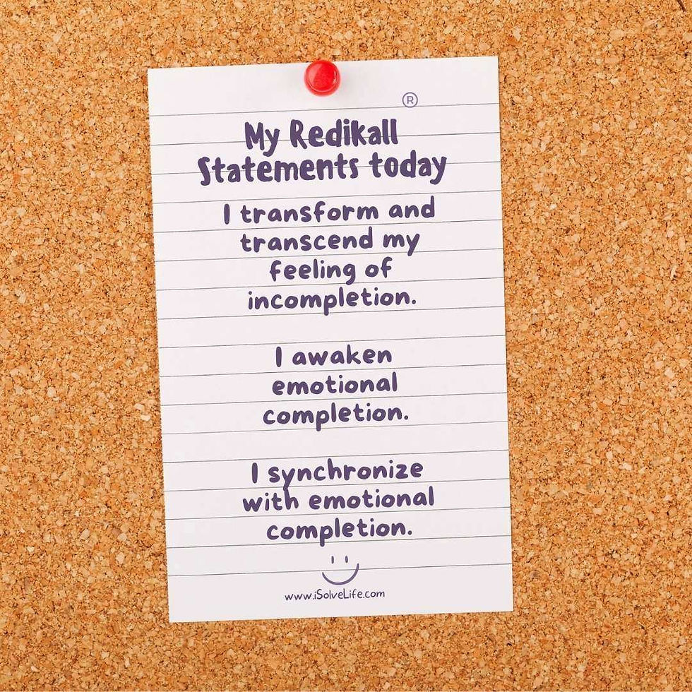 Redikall awakens the feeling of emotional completion