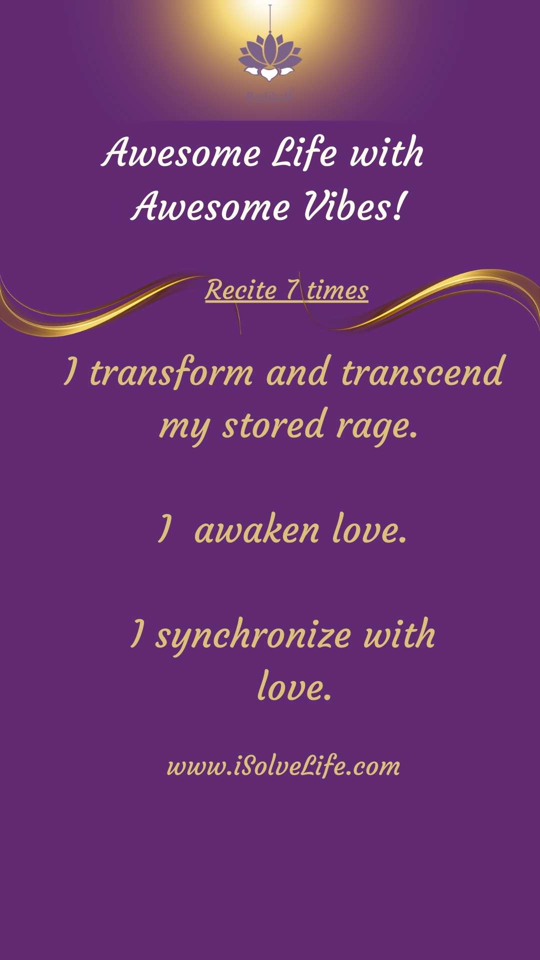 Redikall helps in overcoming stored rage and synchronize with love.
